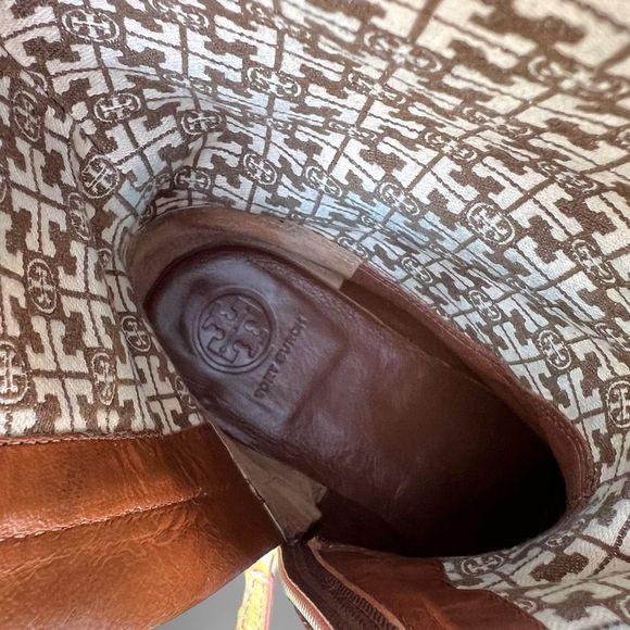 Tory Burch Jolie Leather Riding Boot in Rustic Brown 7(M) - $495 - Picture 14 of 17